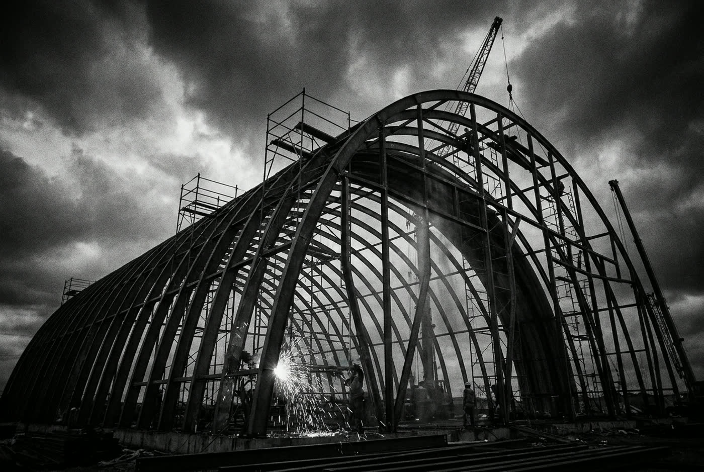 Quonset Systems México website — steel arch construction company